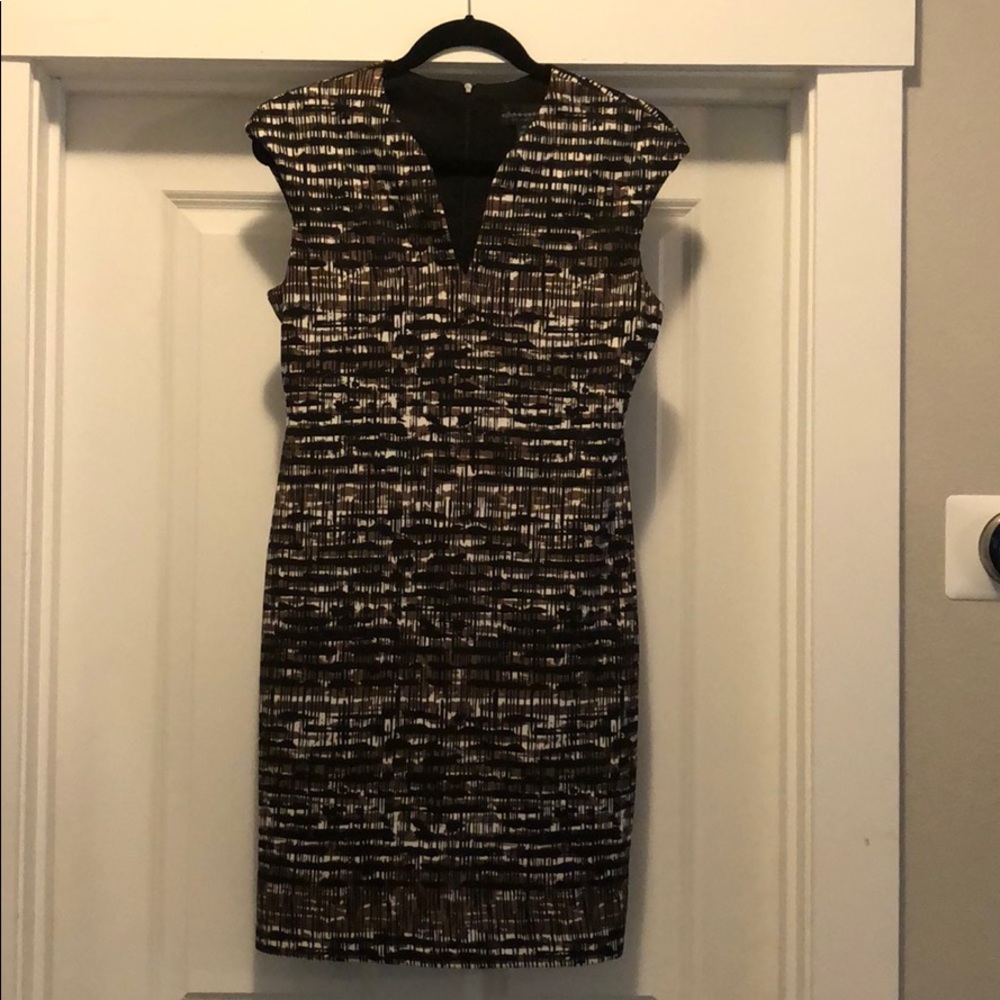 Connected Apparel patterned A-line dress
